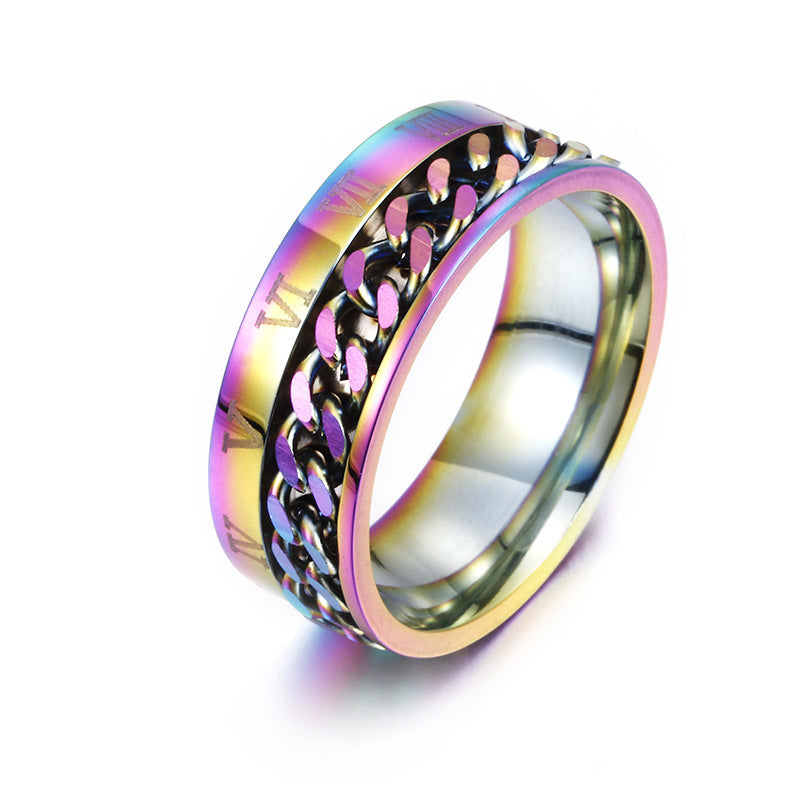 Men Digital Titanium Steel Ring