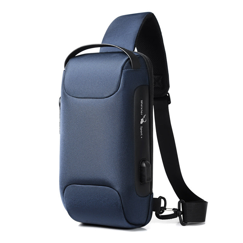 Waterproof USB Anti-theft Bag Men