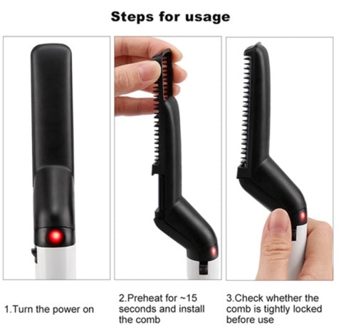 Hair Comb Brush Straightener