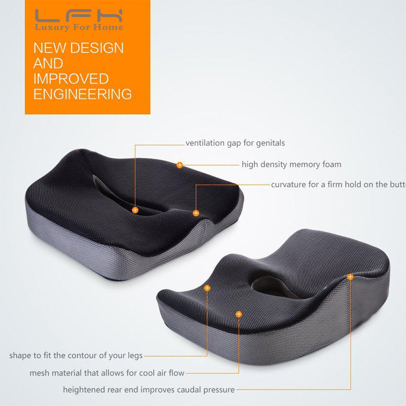 Coccyx Orthopedic Comfortable Memory Cushion