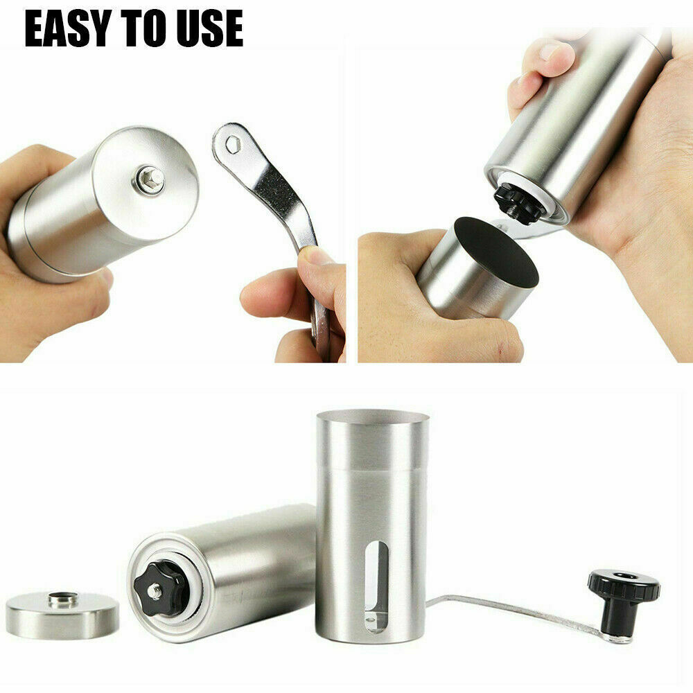 Hand Crank Grinder Coffee Beans Stainless Steel