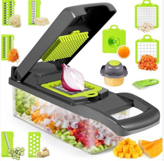 12 In 1 Manual Vegetable Chopper Kitchen Gadgets Slicer