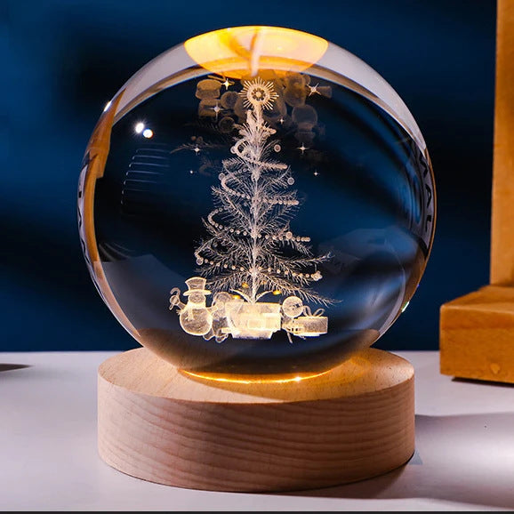 Luminous Starry Sky And Planets Moon Moon Crystal Ball