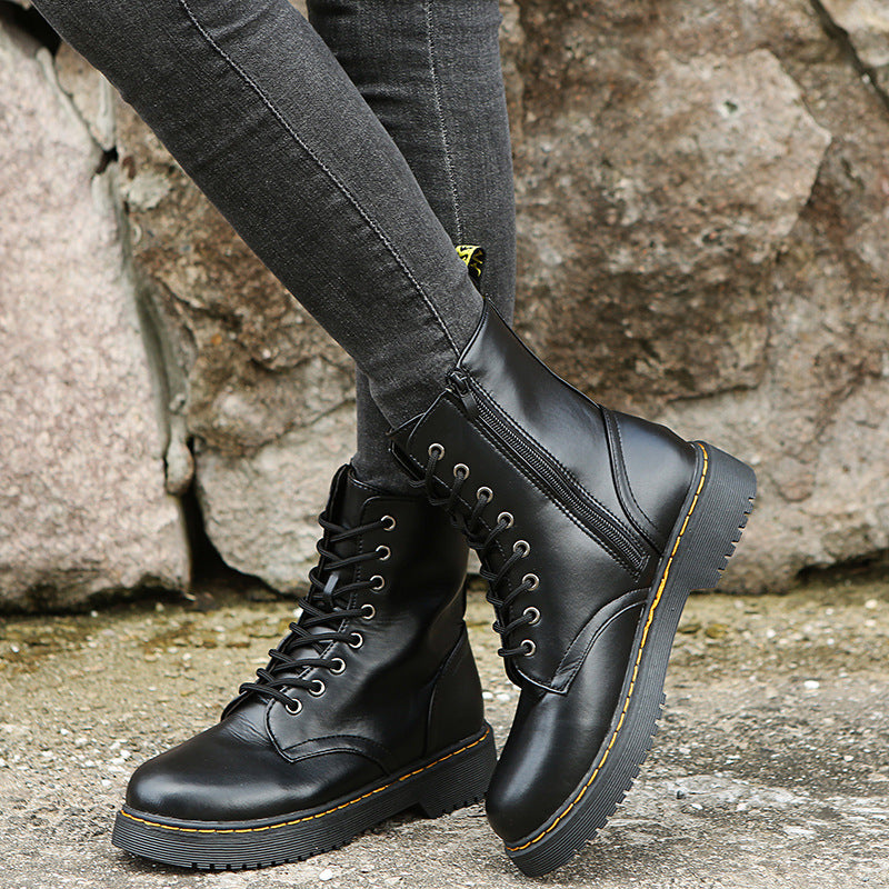 Fashion Lace-up Boots For Women Autumn And Winter