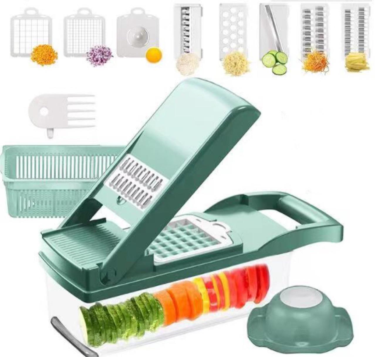 12 In 1 Manual Vegetable Chopper Kitchen Gadgets Slicer