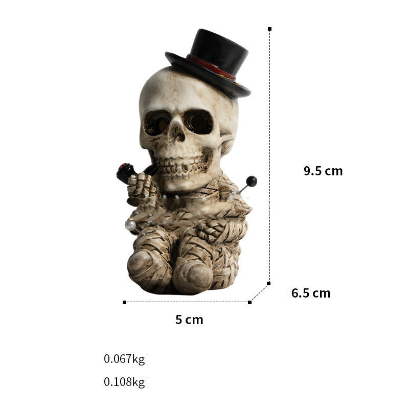 Resin Crafts Halloween Decorations Home Skull