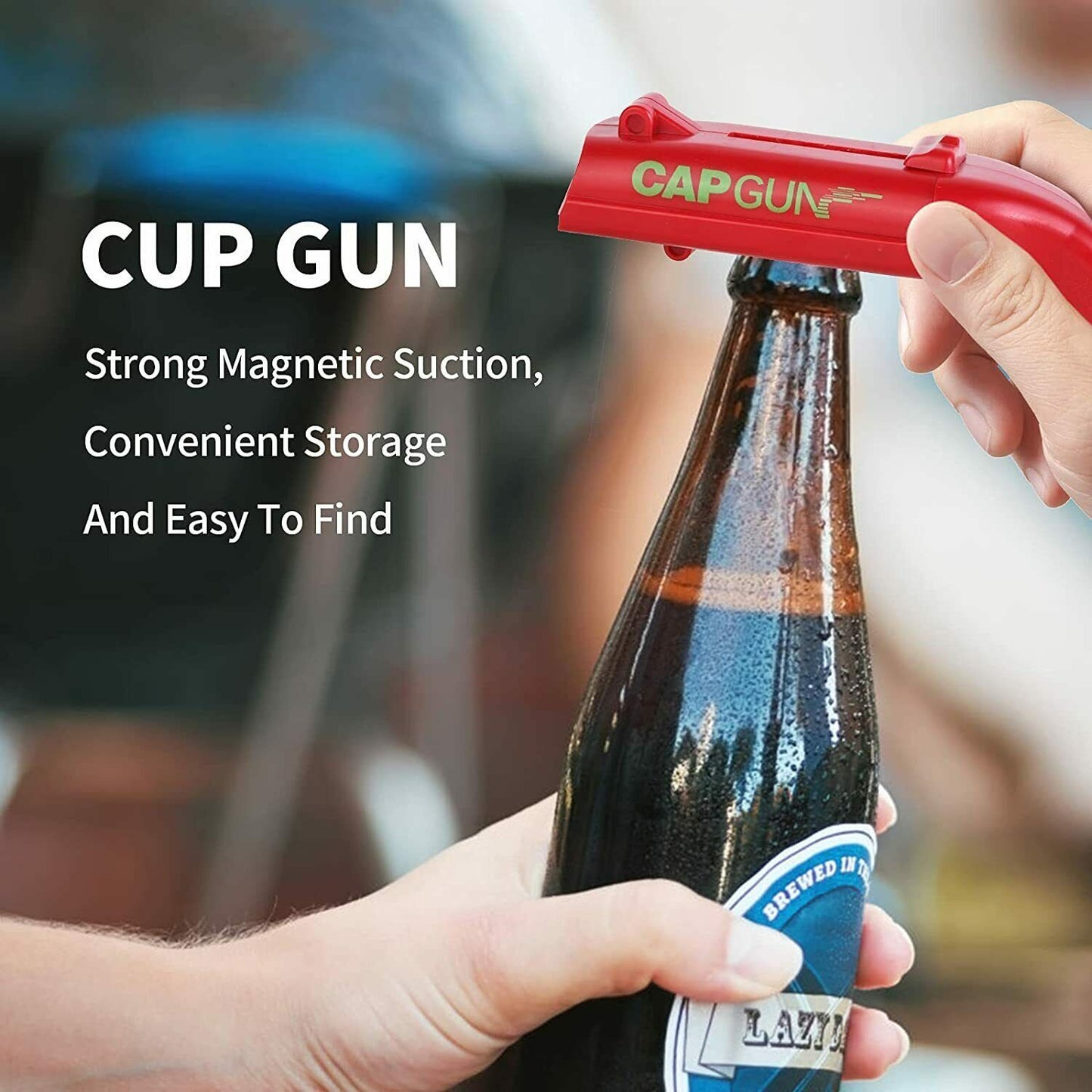 Cap Gun Beer Opener