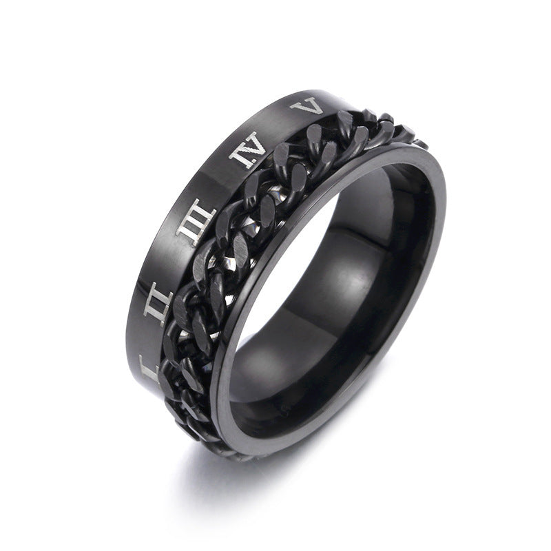 Men Digital Titanium Steel Ring