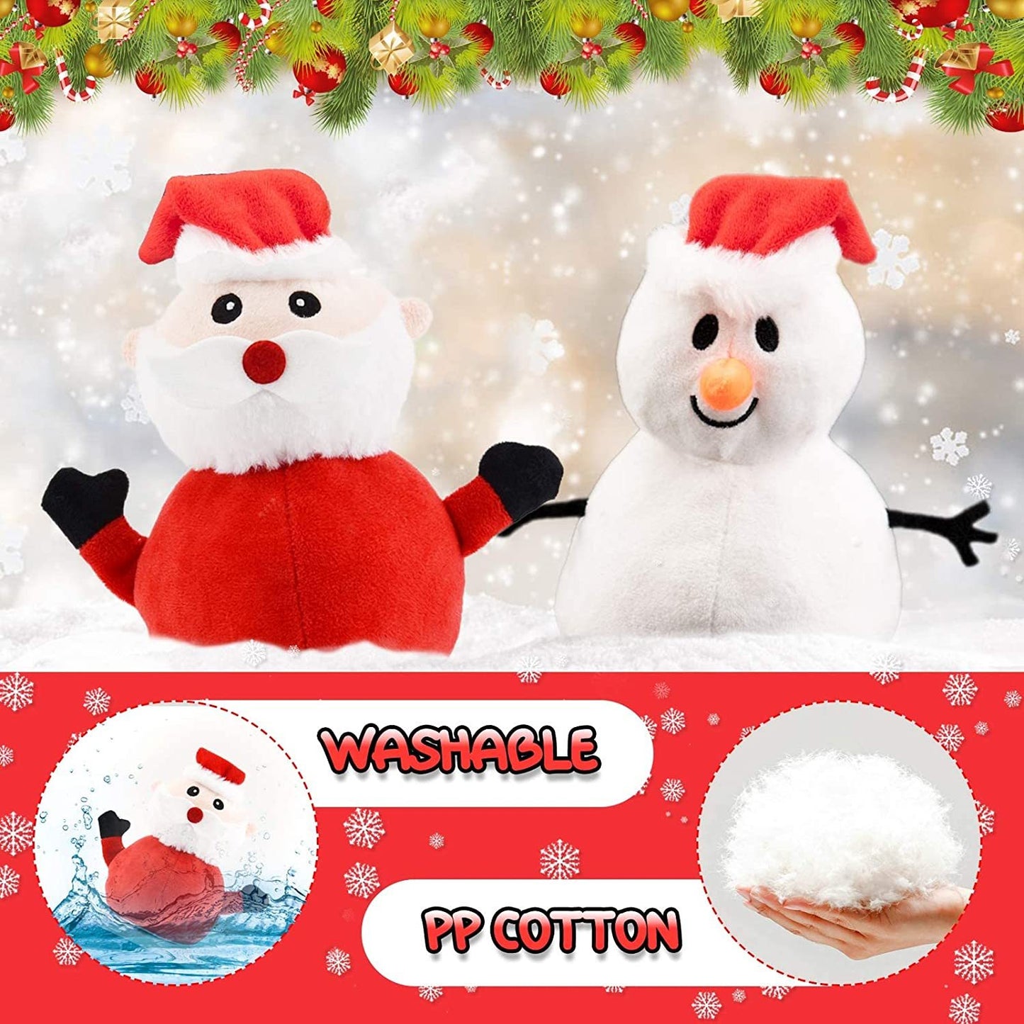 Santa Plush Snowman Plush Toy