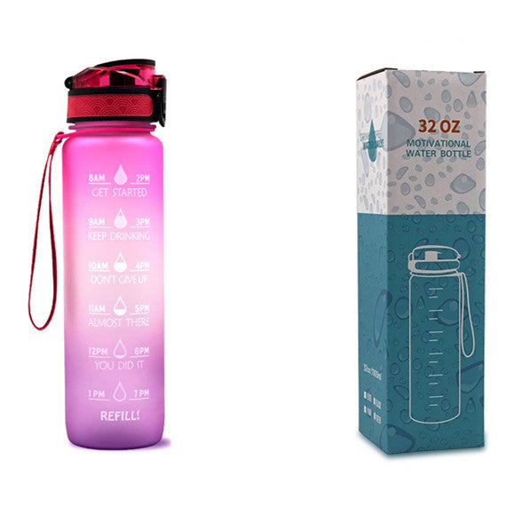 1L Tritan Water Bottle With Time Marker