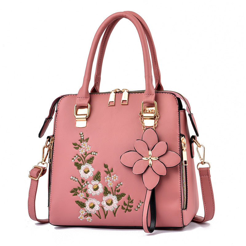 Fashion Flowers Embroidered Handbag