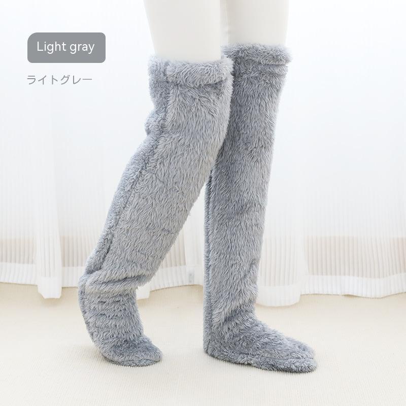 Over Knee High Fuzzy Long Socks Winter