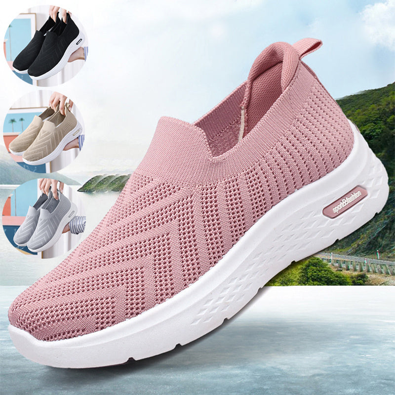 Casual Mesh Shoes Sock Slip On Flat Shoes