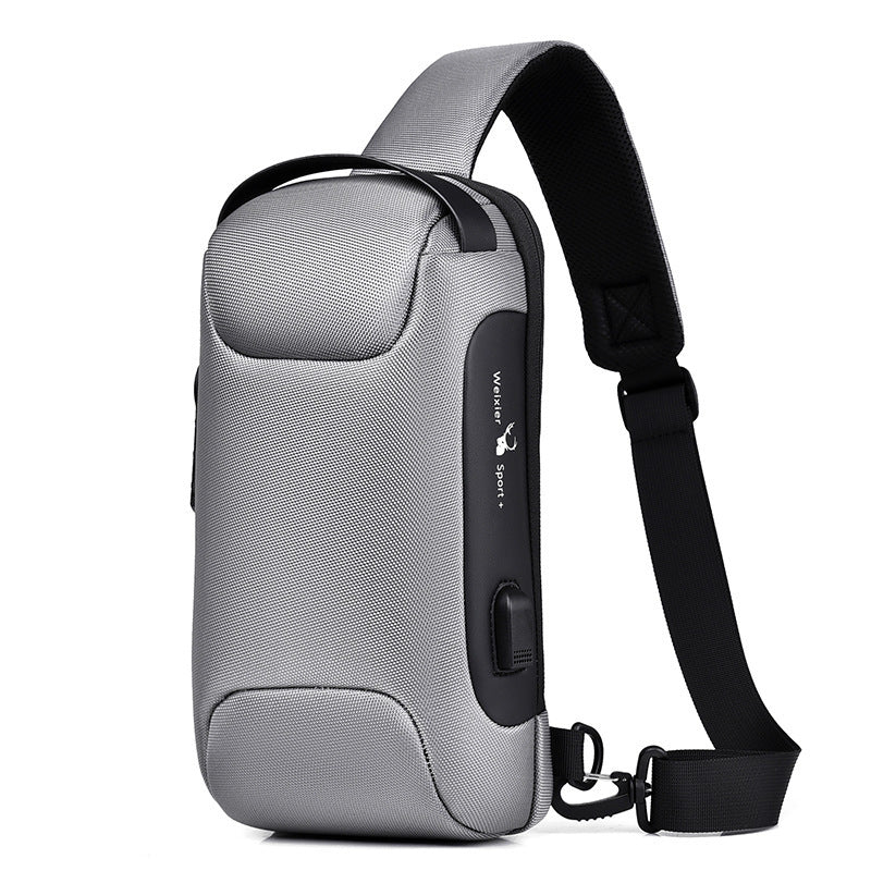 Waterproof USB Anti-theft Bag Men