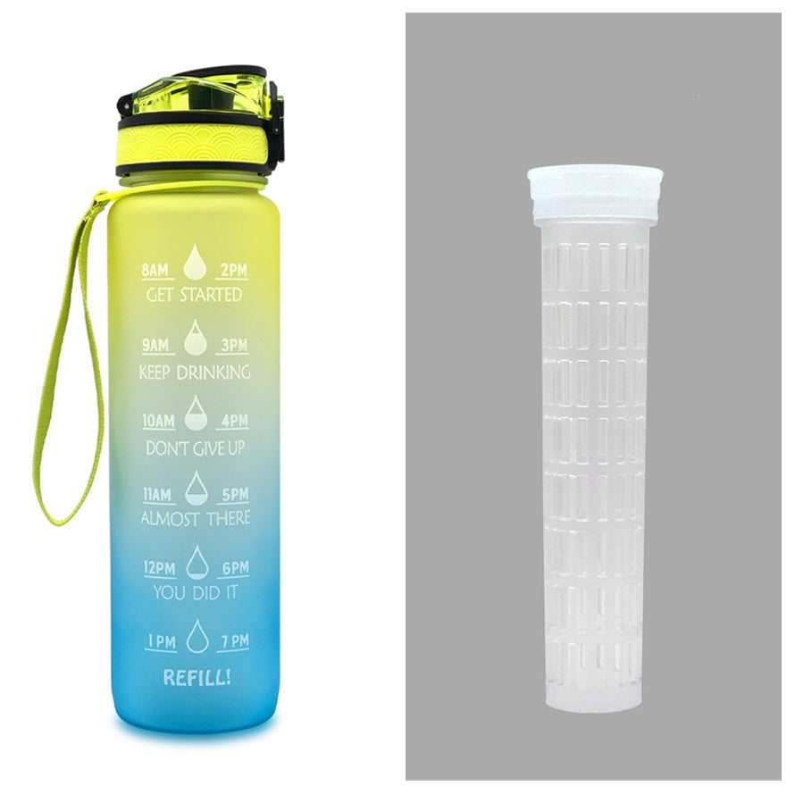 1L Tritan Water Bottle With Time Marker