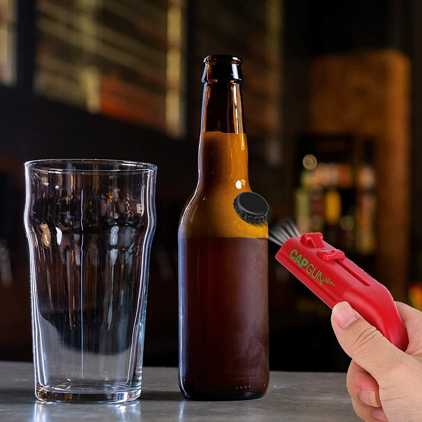 Cap Gun Beer Opener