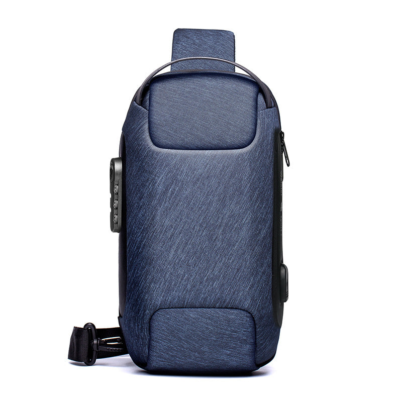 Waterproof USB Anti-theft Bag Men