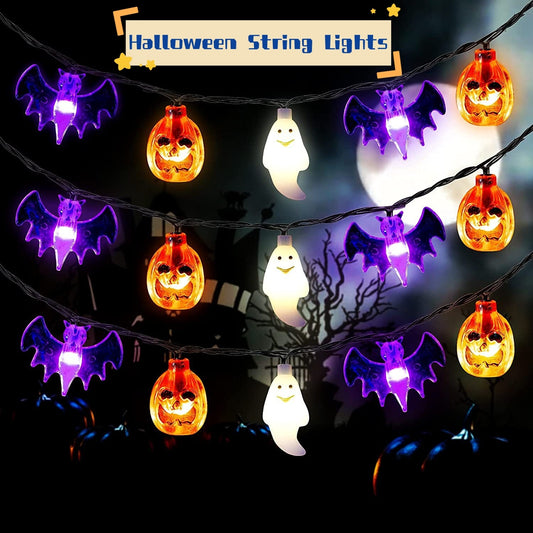 LED Halloween Pumpkin Spider Bat