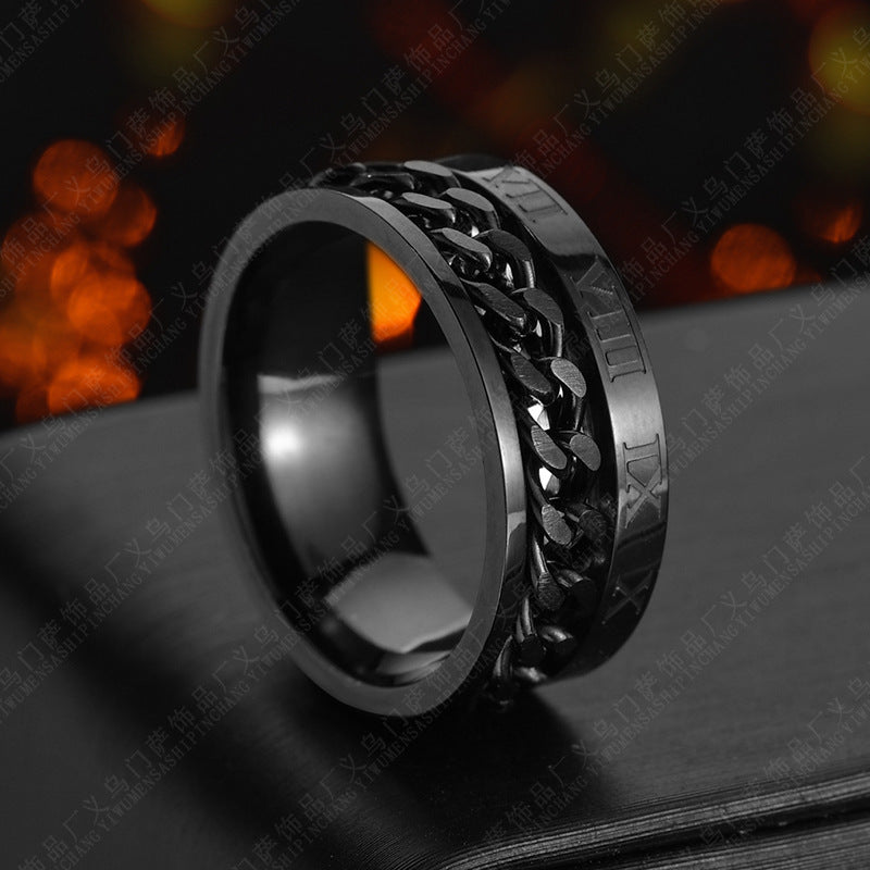 Men Digital Titanium Steel Ring