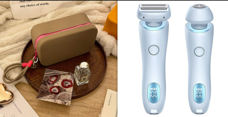 2 In 1 Hair Removal Epilator USB Rechargeable Trimmer Women