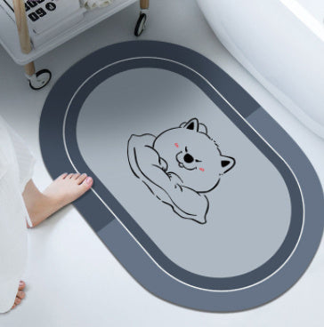 Cushion Bathroom Sliding Foot Mat