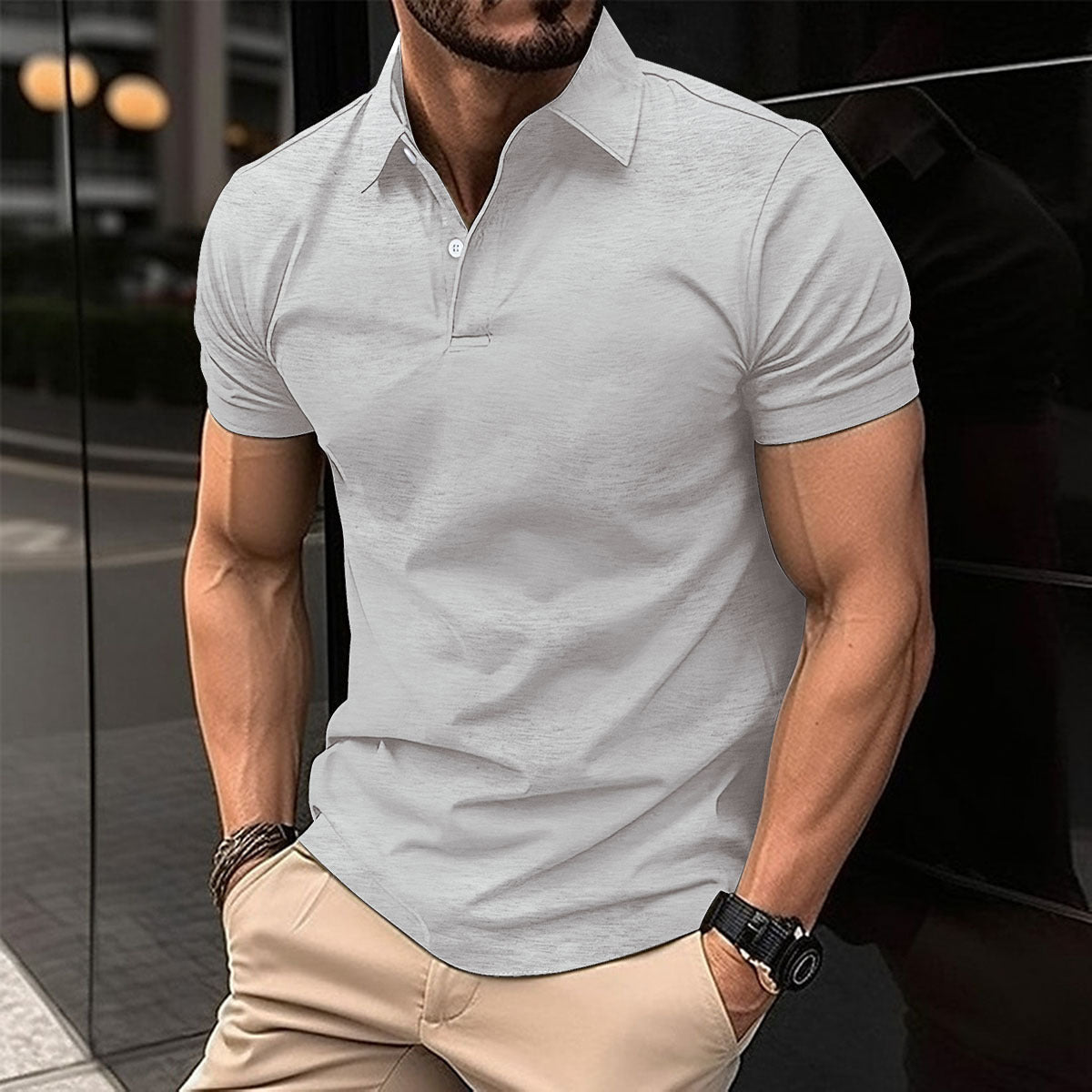 Short Sleeve Polo Shirt Men