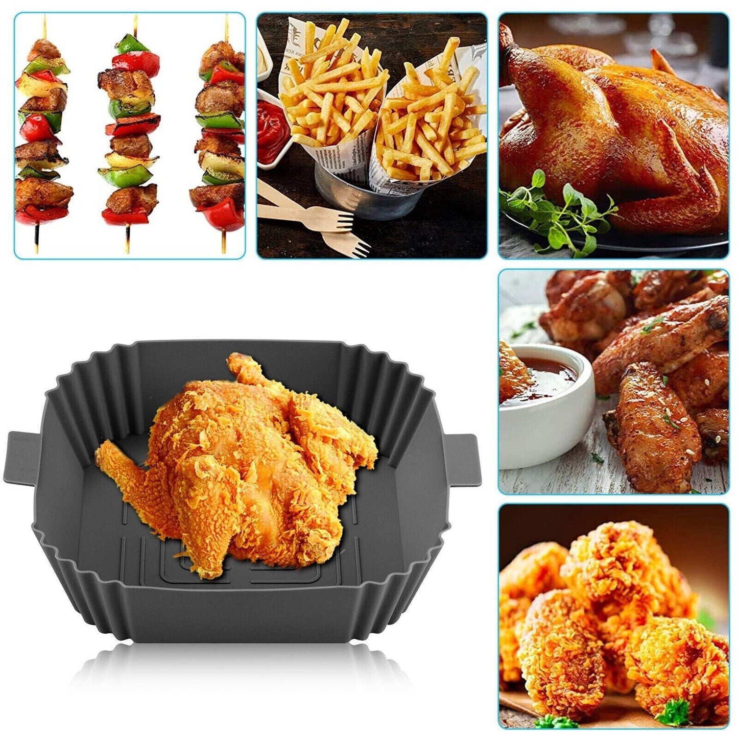 Air Fryer Silicone Pot Basket