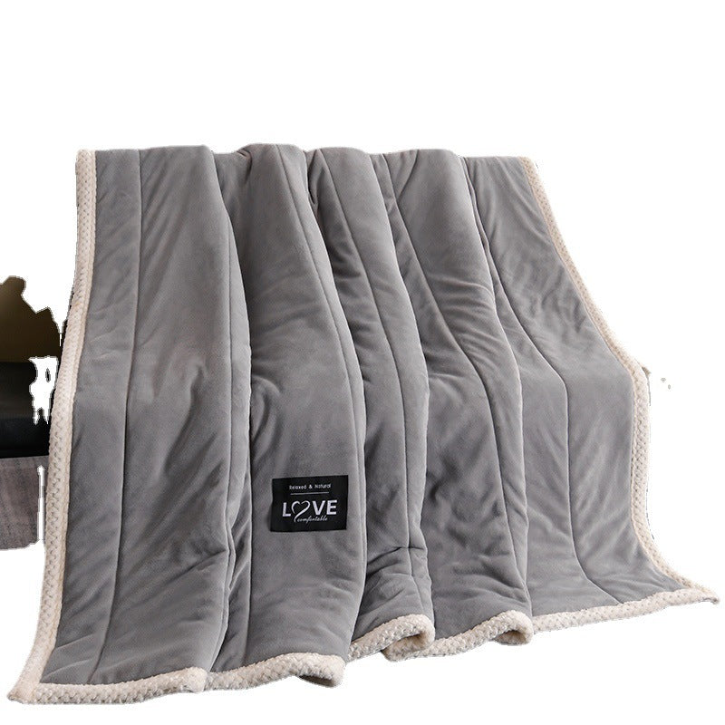 Thick Warm Winter Bed Blankets Wool Bedspread