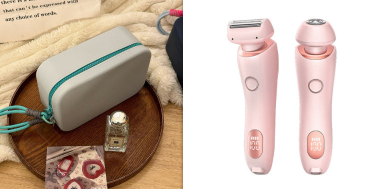 2 In 1 Hair Removal Epilator USB Rechargeable Trimmer Women