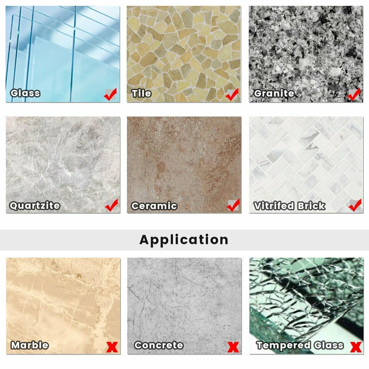 Glass Ceramic Marble Tile