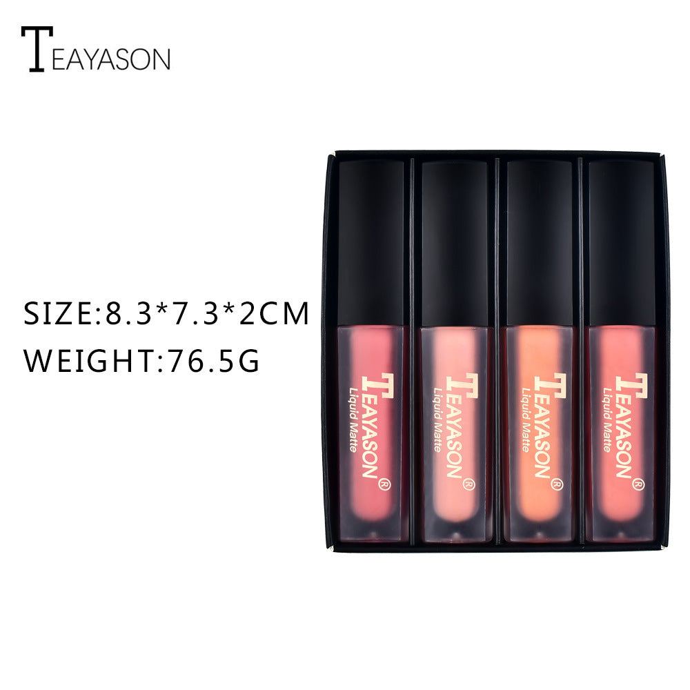 Set Of Four Lip Gloss Liquid Matte