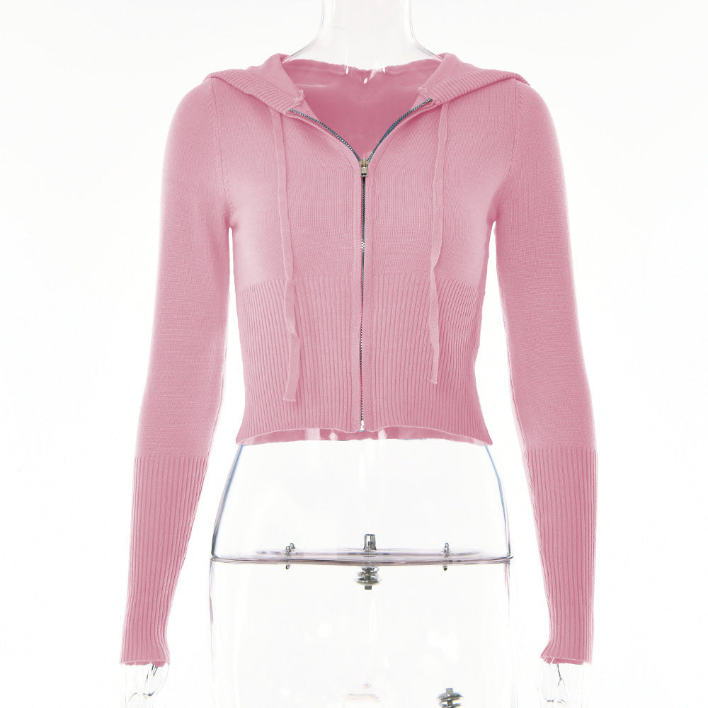 Hoodie Suit Women Leisure Sexy Zip