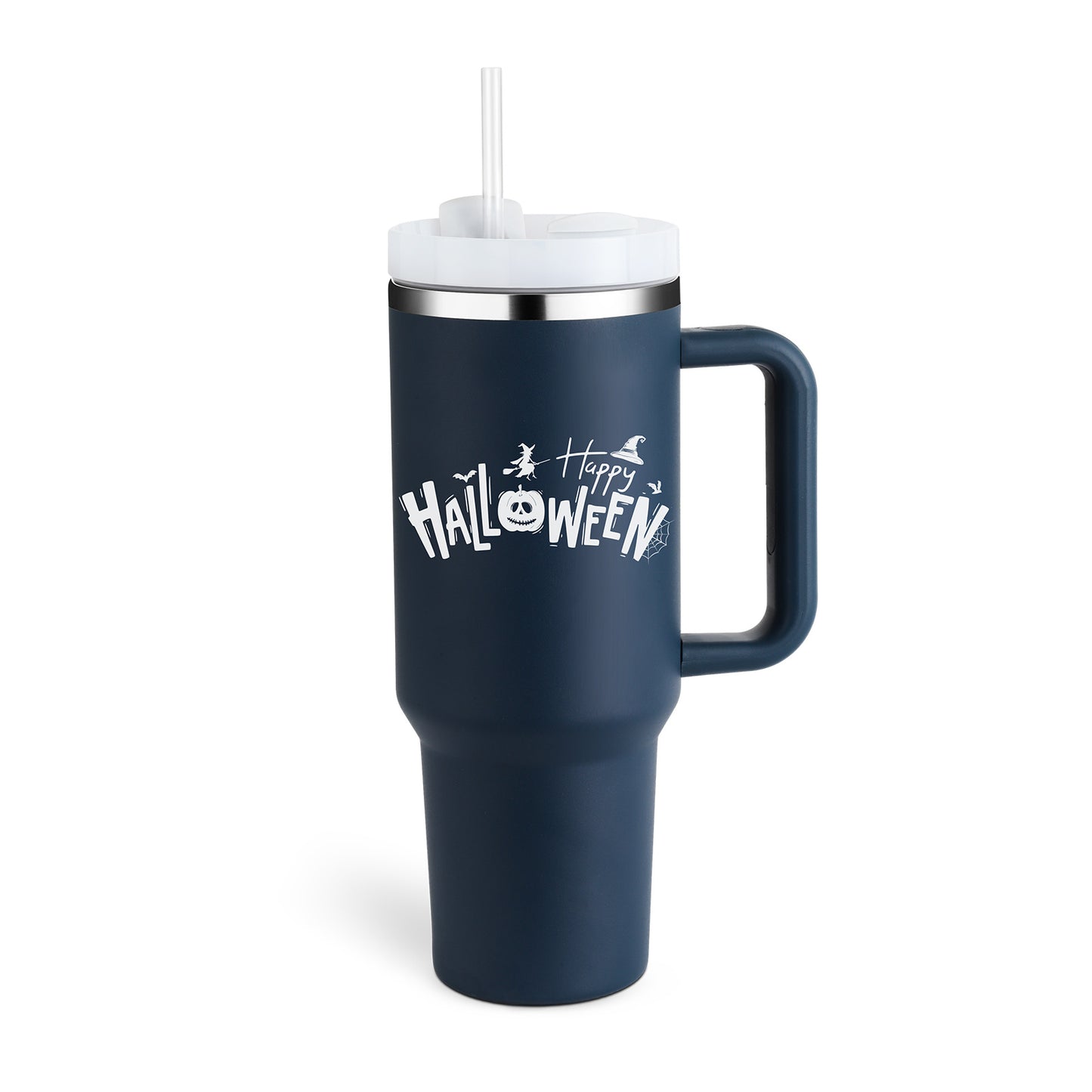 40 Oz Tumbler With Handle Straw