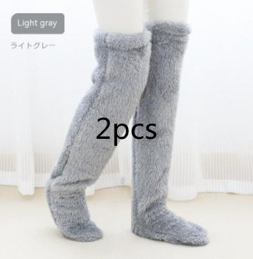 Over Knee High Fuzzy Long Socks Winter