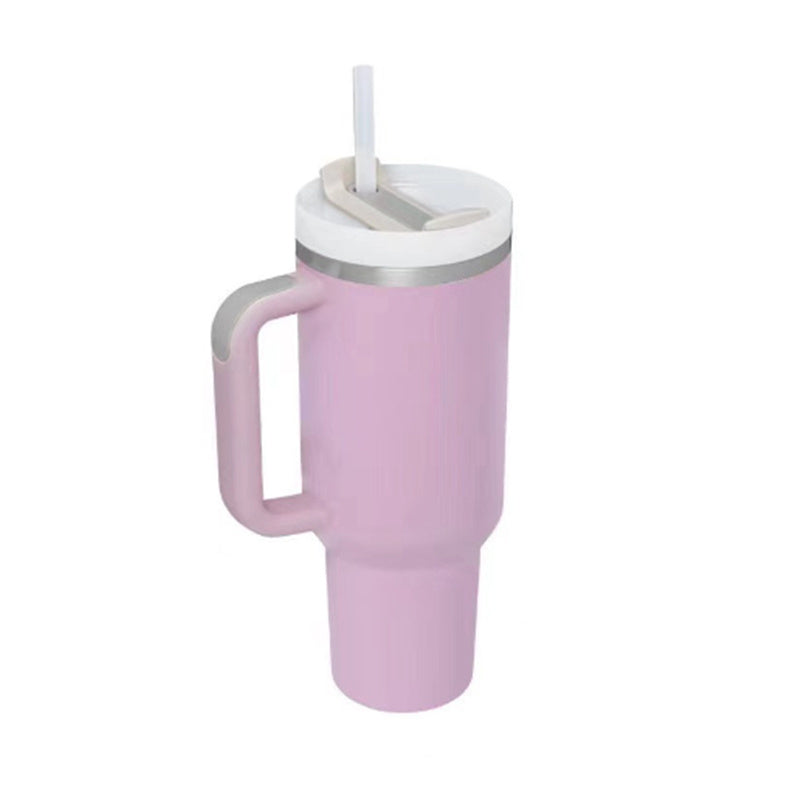 40 Oz Tumbler With Handle Straw