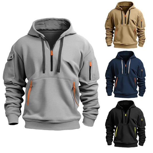 Cotton Dropped Shoulder Hooded Sweatshirt Men's Women's Plus Size