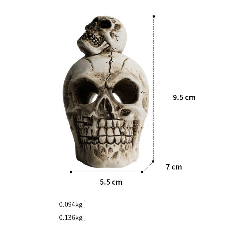 Resin Crafts Halloween Decorations Home Skull