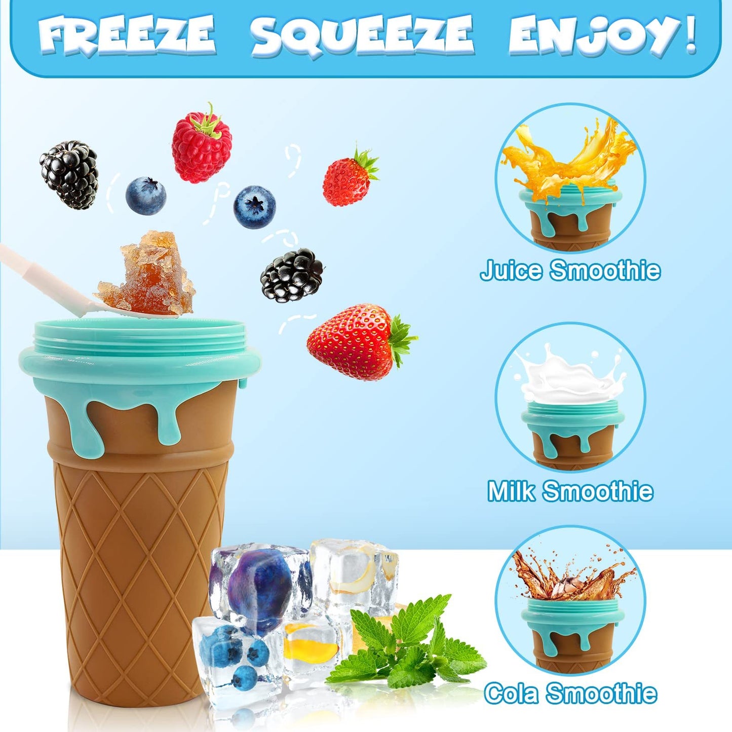 500ml Large Capacity Slushy Cup Summer Squeeze