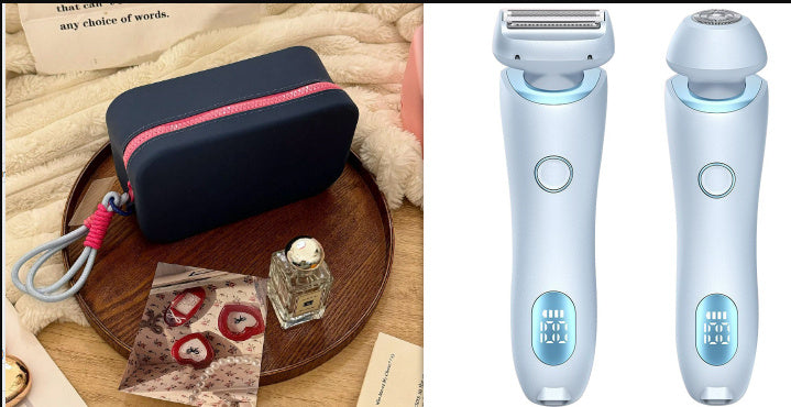 2 In 1 Hair Removal Epilator USB Rechargeable Trimmer Women