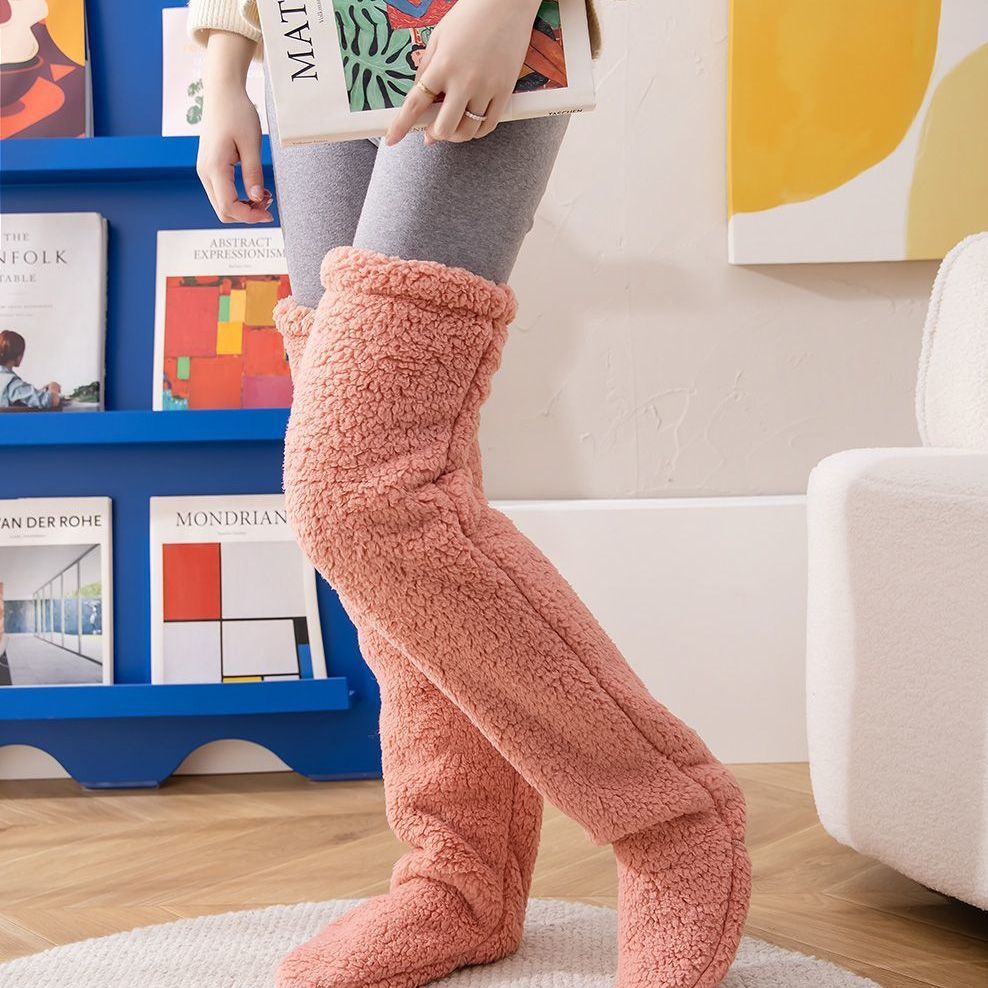 Over Knee High Fuzzy Long Socks Winter