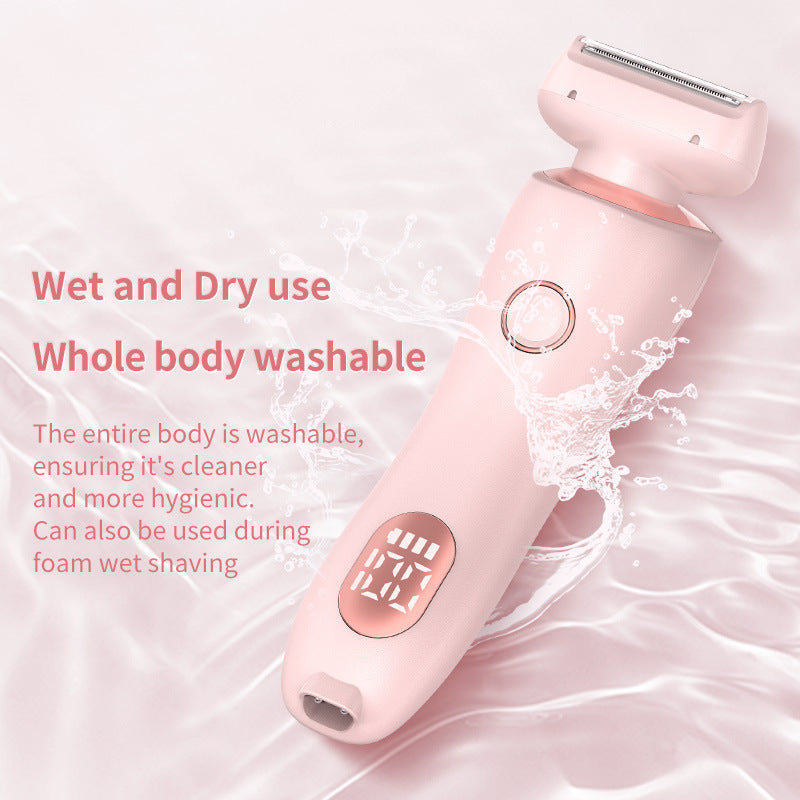 2 In 1 Hair Removal Epilator USB Rechargeable Trimmer Women