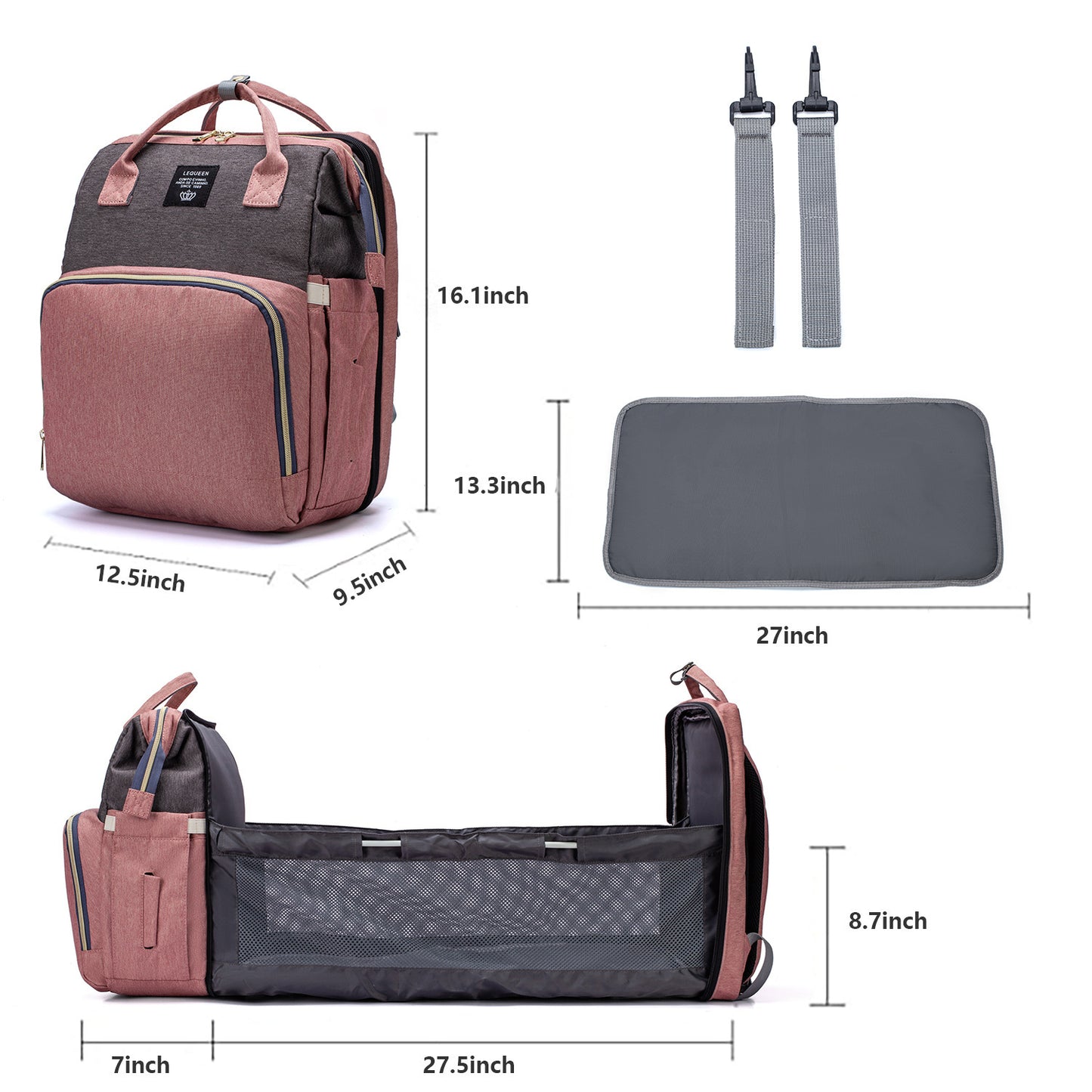 Large Capacity Diaper Bag