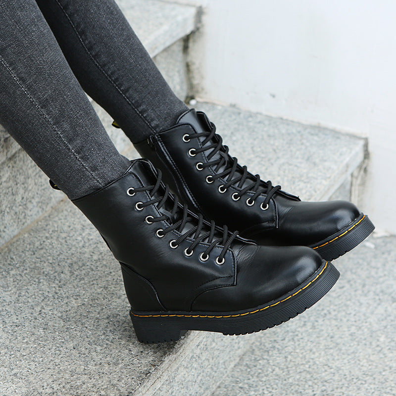 Fashion Lace-up Boots For Women Autumn And Winter