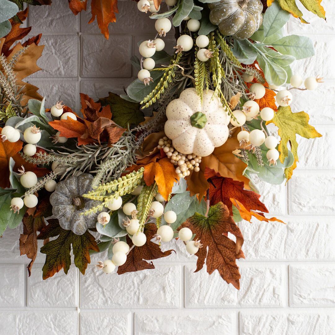 Halloween Thanksgiving Autumn Frost Leaf Pumpkin