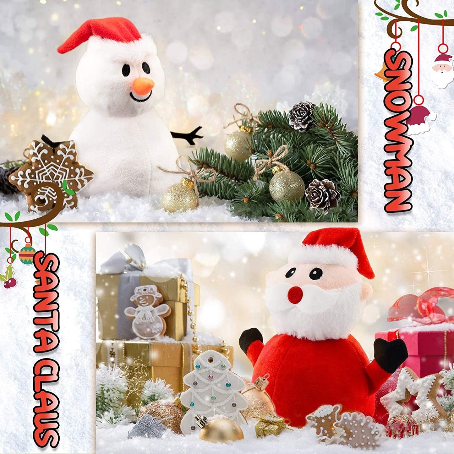 Santa Plush Snowman Plush Toy