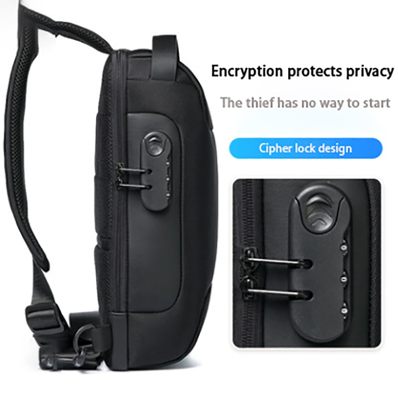 Waterproof USB Anti-theft Bag Men