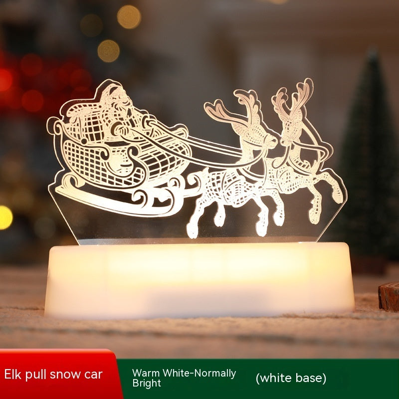 Christmas Decoration 3D Lamp Acrylic LED Night