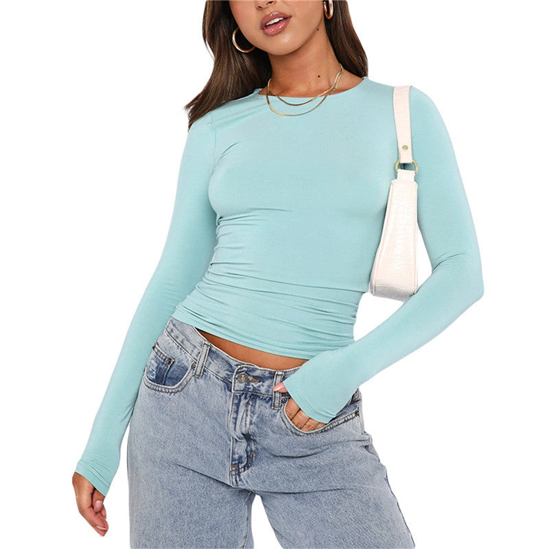 Women's Clothing Fashion Slim Long-sleeved