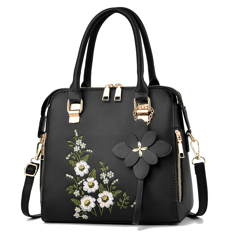 Fashion Flowers Embroidered Handbag