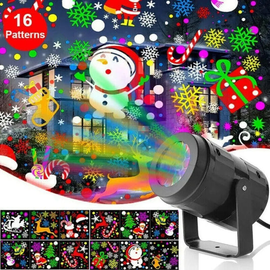 Christmas Party Lights Snowflake Projector Light Led Stage Light Rotating